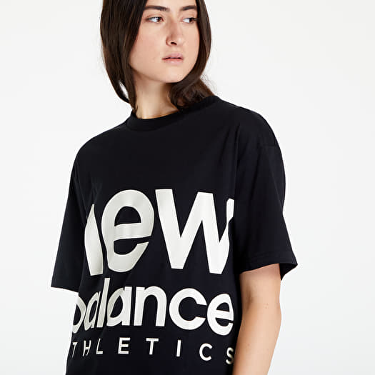 T-shirts New Balance Unisex Tee Queens | Athletics Out Black of Bounds