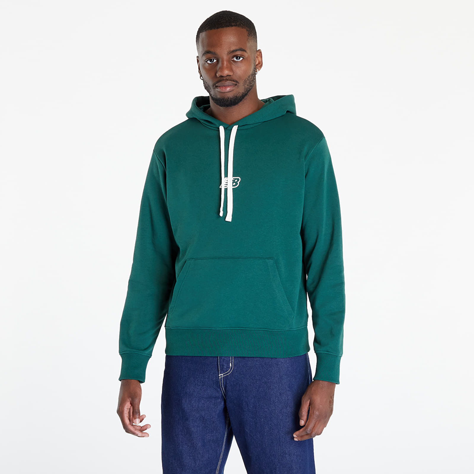 Sweatshirts New Balance Essentials Fleece Hoodie Nightwatch Green