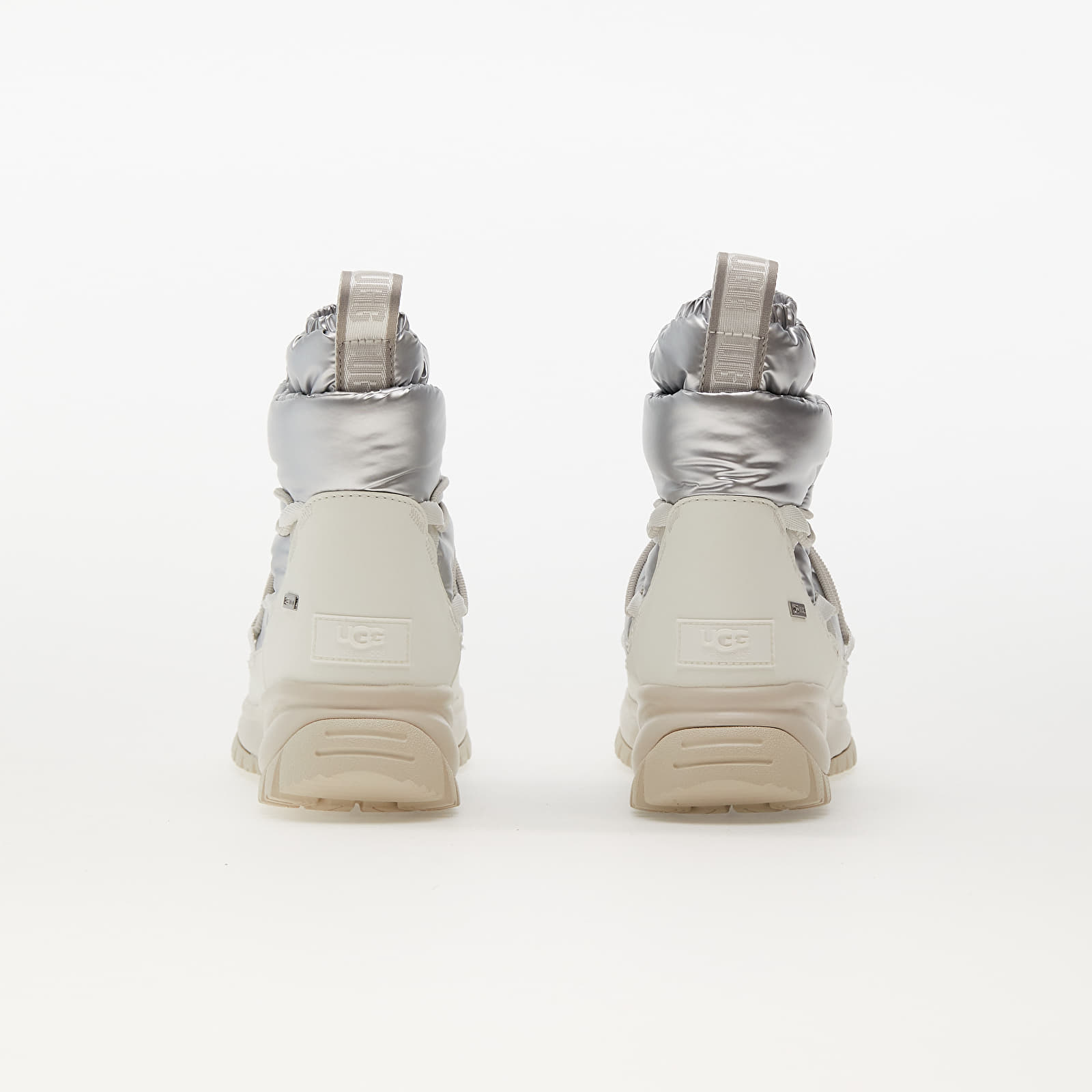 Dámské tenisky a boty UGG W Yose Puffer Mid Brushed Silver