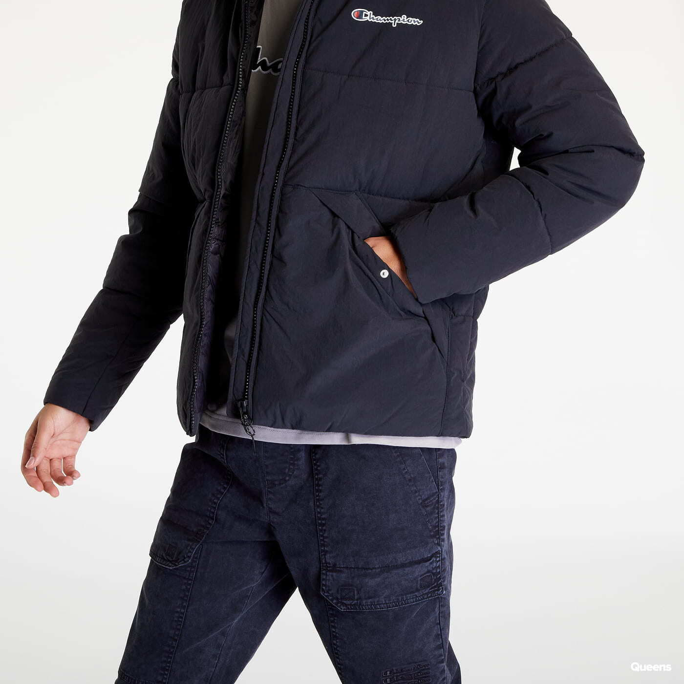 Geci Champion Outdoor Hooded Jacket Black