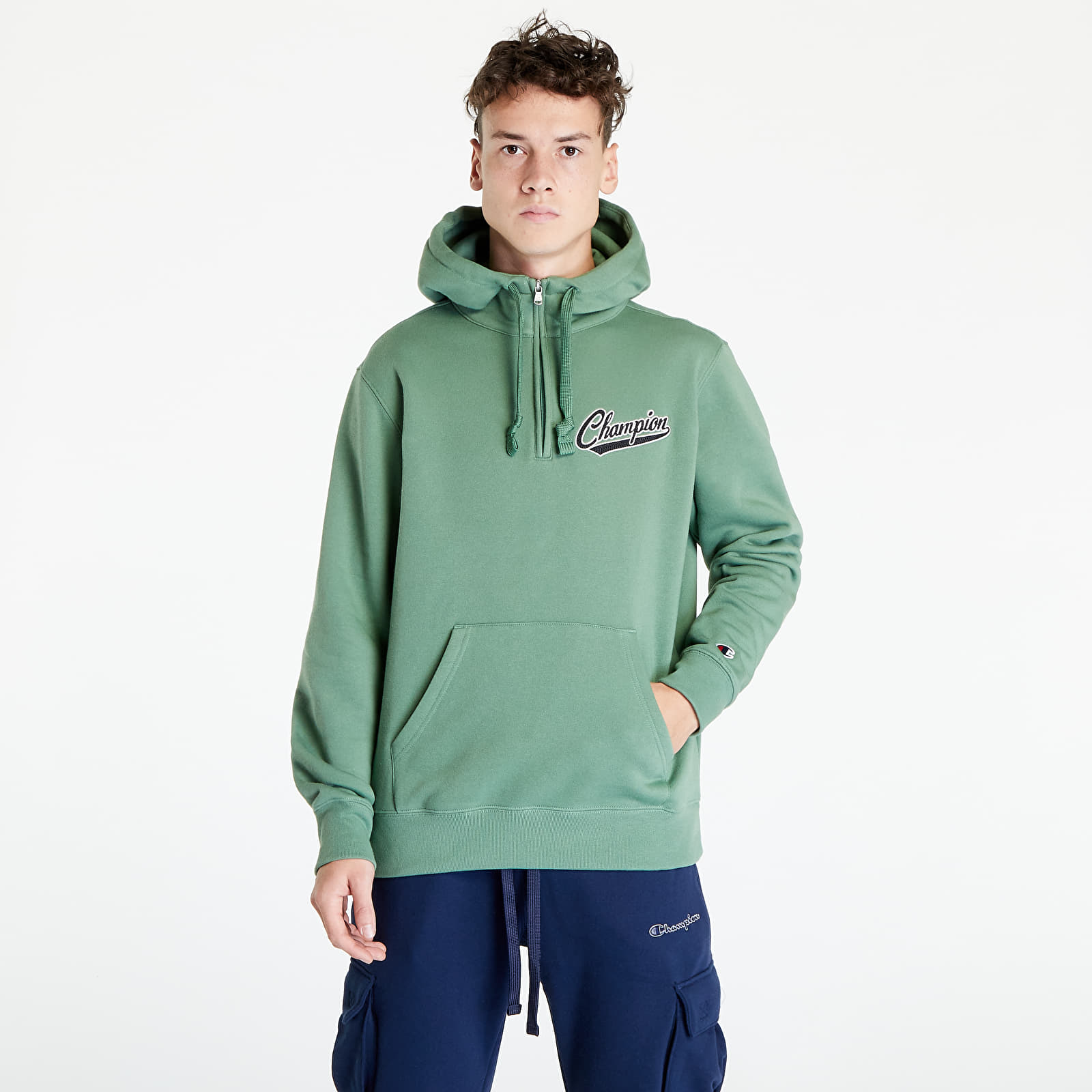 Champion half zip hooded sweatshirt 2025
