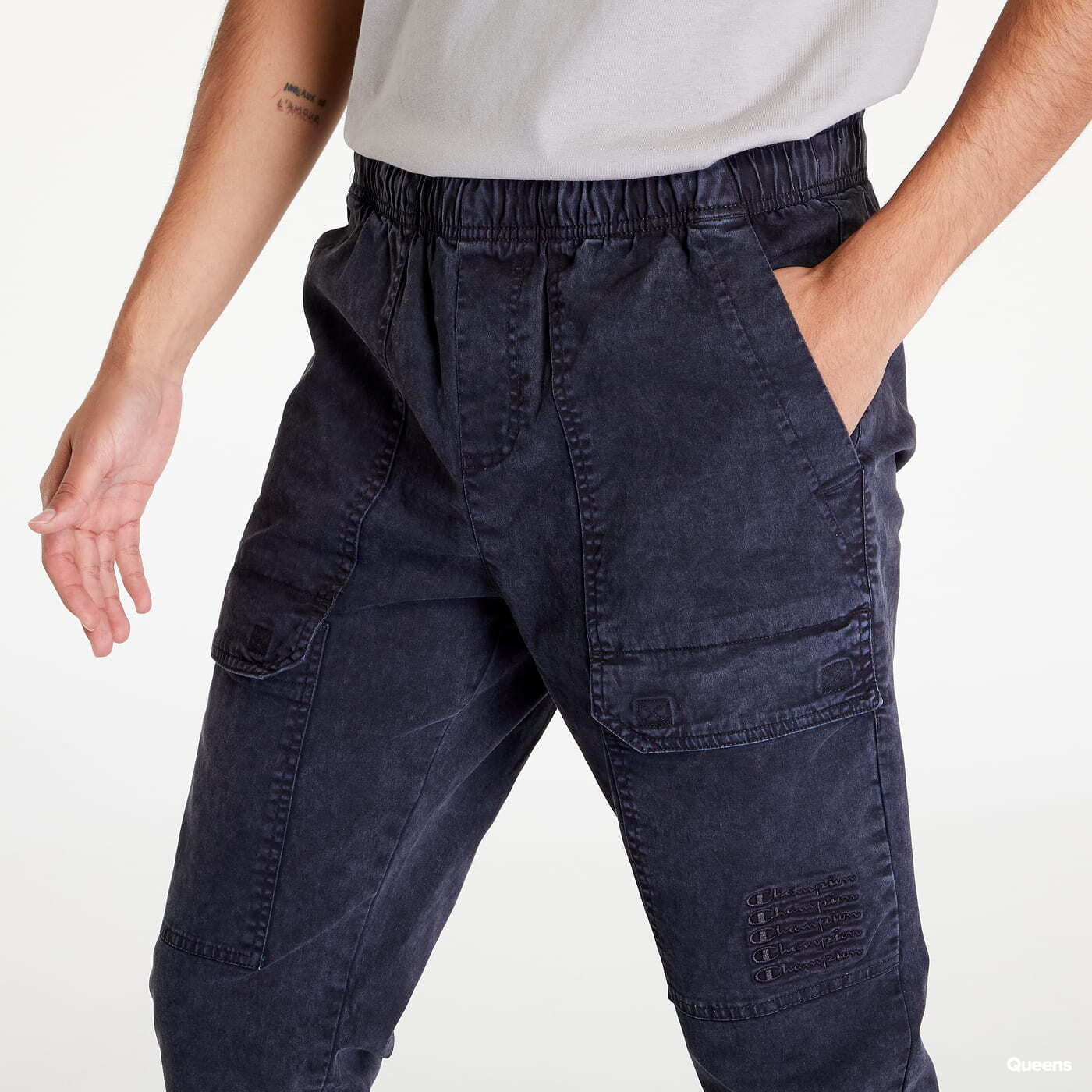 Jeans und Hosen Champion Urban Leisure Elastic Cuff Pants Černé