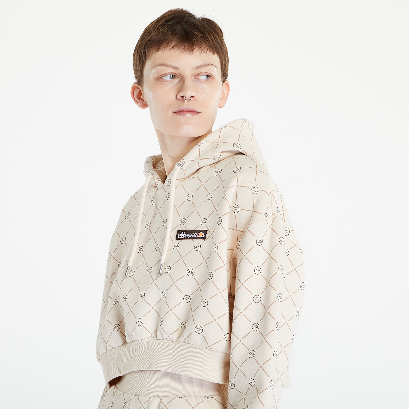 Ellesse beige hoodie hotsell