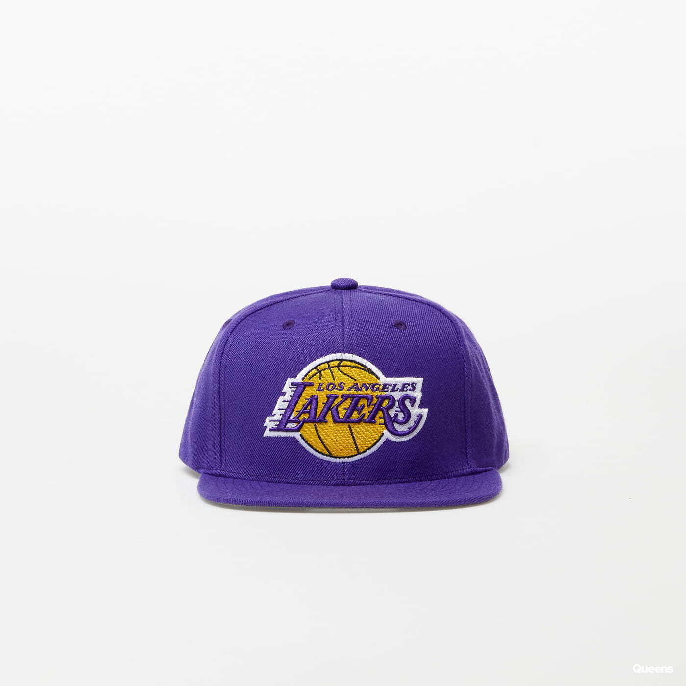Los Angeles Lakers Logo Mitchell & Ness Purple Strapback Hat
