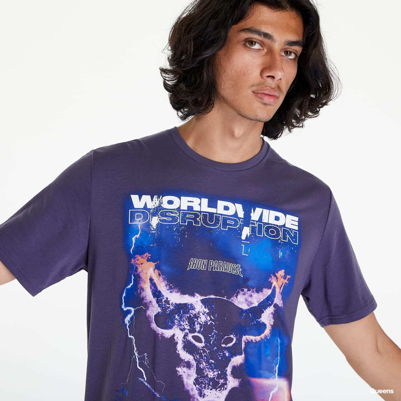 T-shirt Under Armour Project Rock Ww Disruption Ss Purple XL