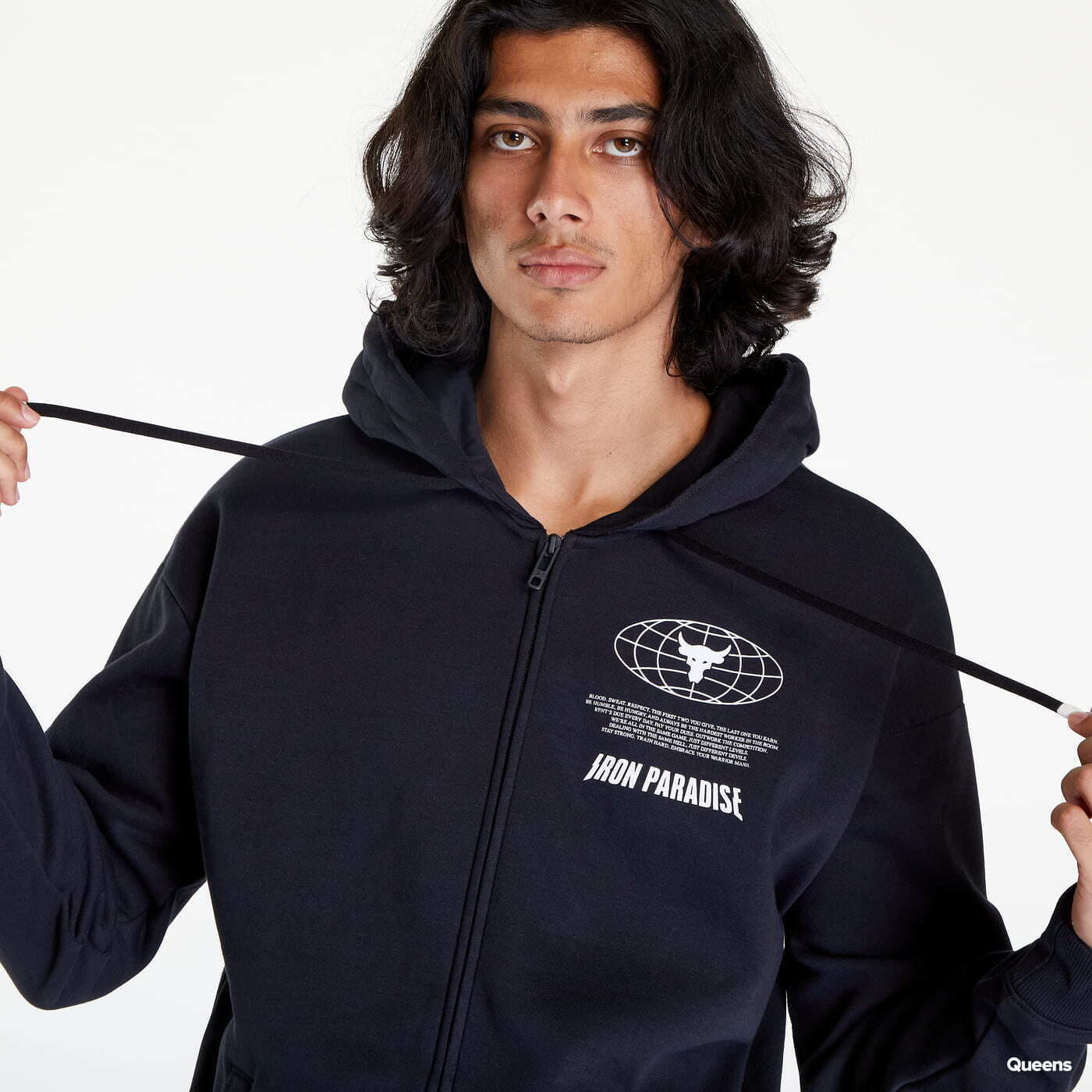 Sweatshirt Project Rock Rival Fleece Disrupt Full-Zip Hoodie S - Under Armour - Modalova