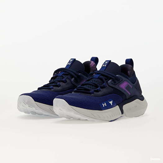 Men's sneakers and shoes Under Armour Project Rock 5 Disrupt Bauhaus Blue/  Midnight Navy/ Halo Gray