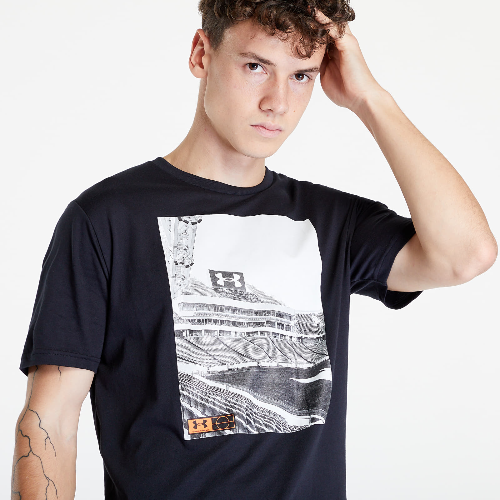 Tričká Under Armour Photoreal Field Gf Ss Black/ White