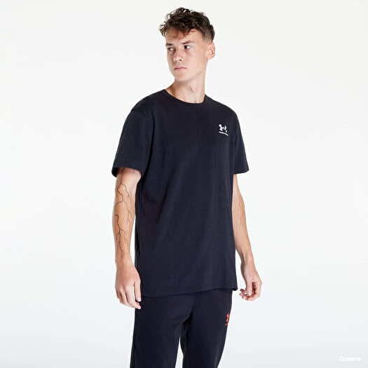T-shirt Under Armour Logo Emb Heavyweight Ss Black/ White