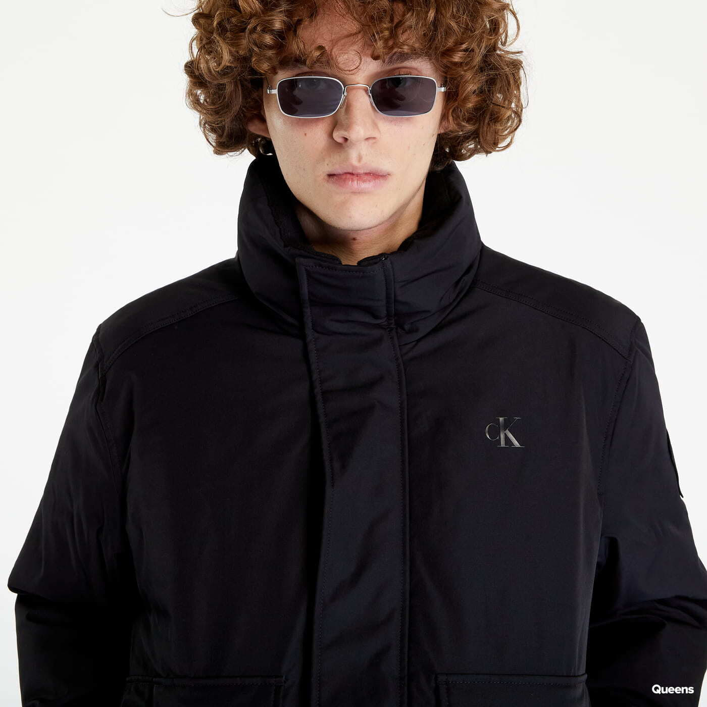 Bundy CALVIN KLEIN JEANS Non-Down Technical Bomber Jacket Black