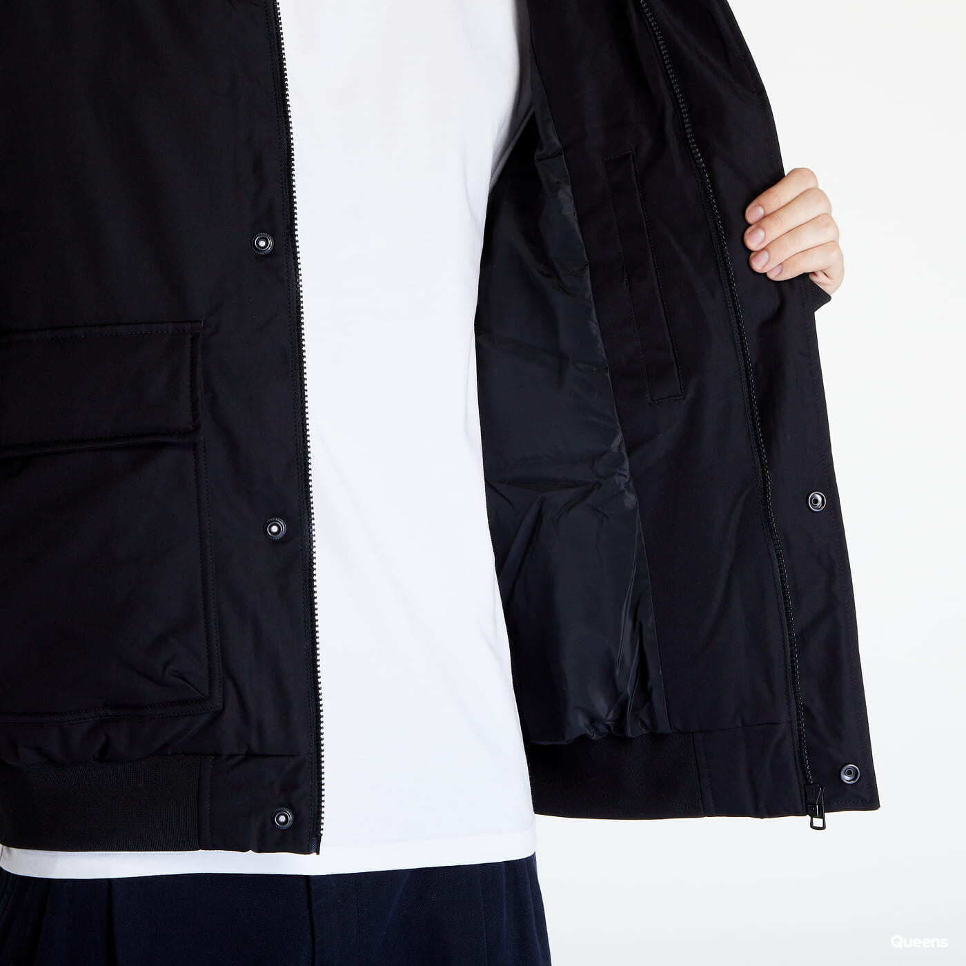 Bundy CALVIN KLEIN JEANS Non-Down Technical Bomber Jacket Black