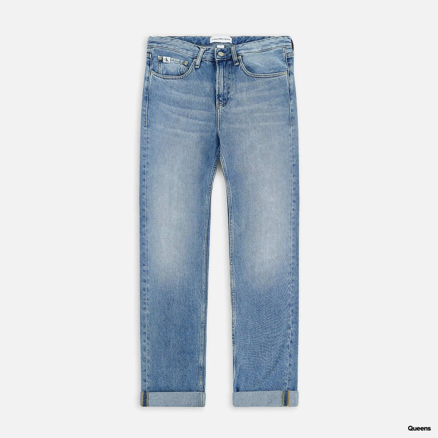 Džinsi CALVIN KLEIN JEANS 90s Straight Denim Pants Blue