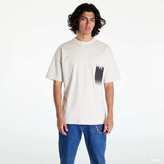T-Shirts CALVIN KLEIN Gradient T-shirt JEANS Mul Queens | Monologo Cream