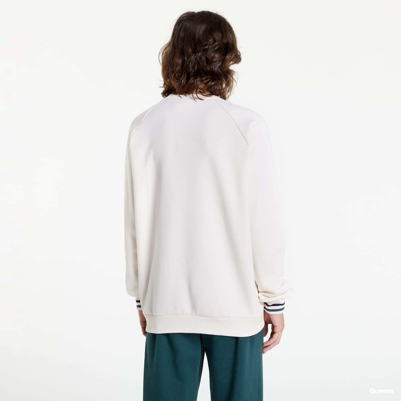 Moletons e blusas de moletom adidas Originals Fleece Varsity Crewneck Sweatshirt Creamy