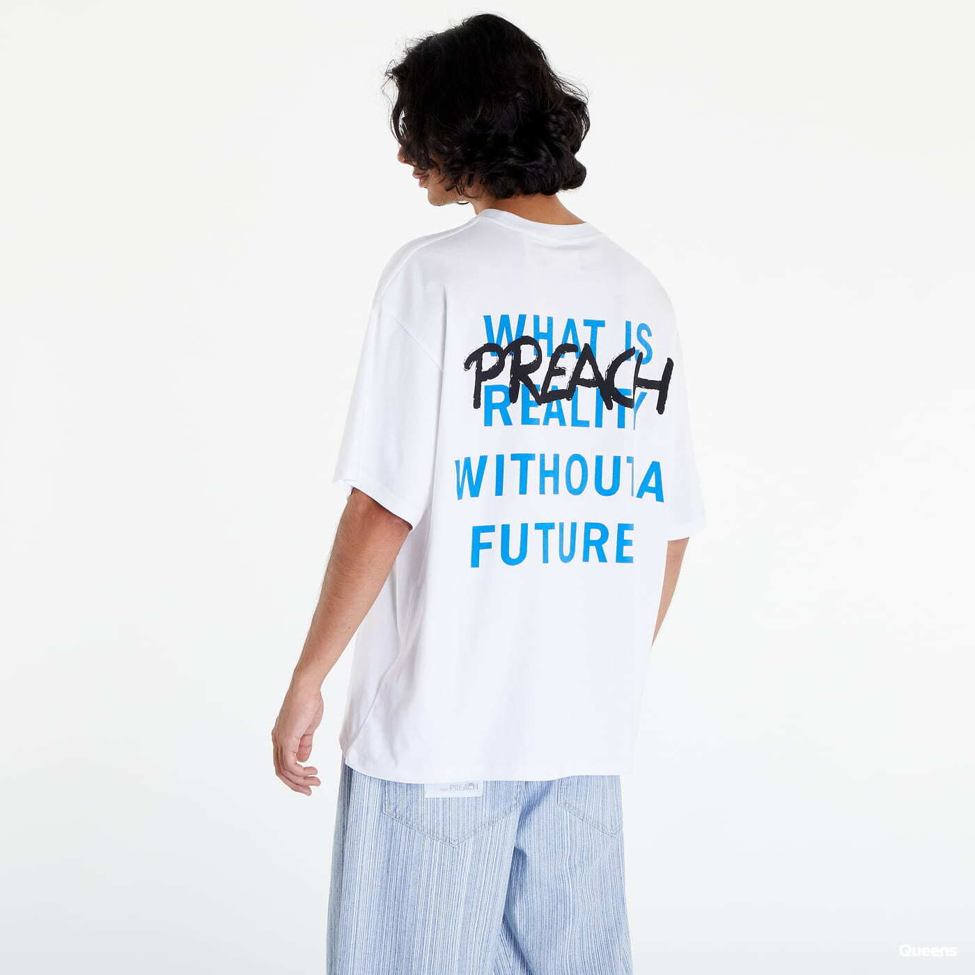 T-shirts PREACH Question T-Shirt GOTS White