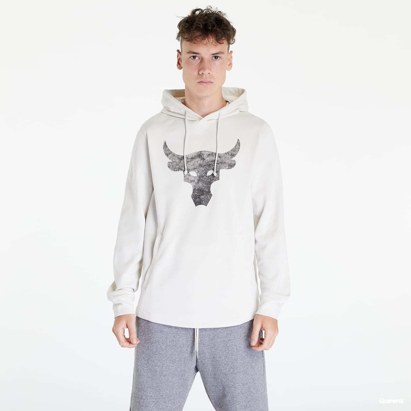 Puloverji   Under Armour Project Rock Terry Hoody Creamy