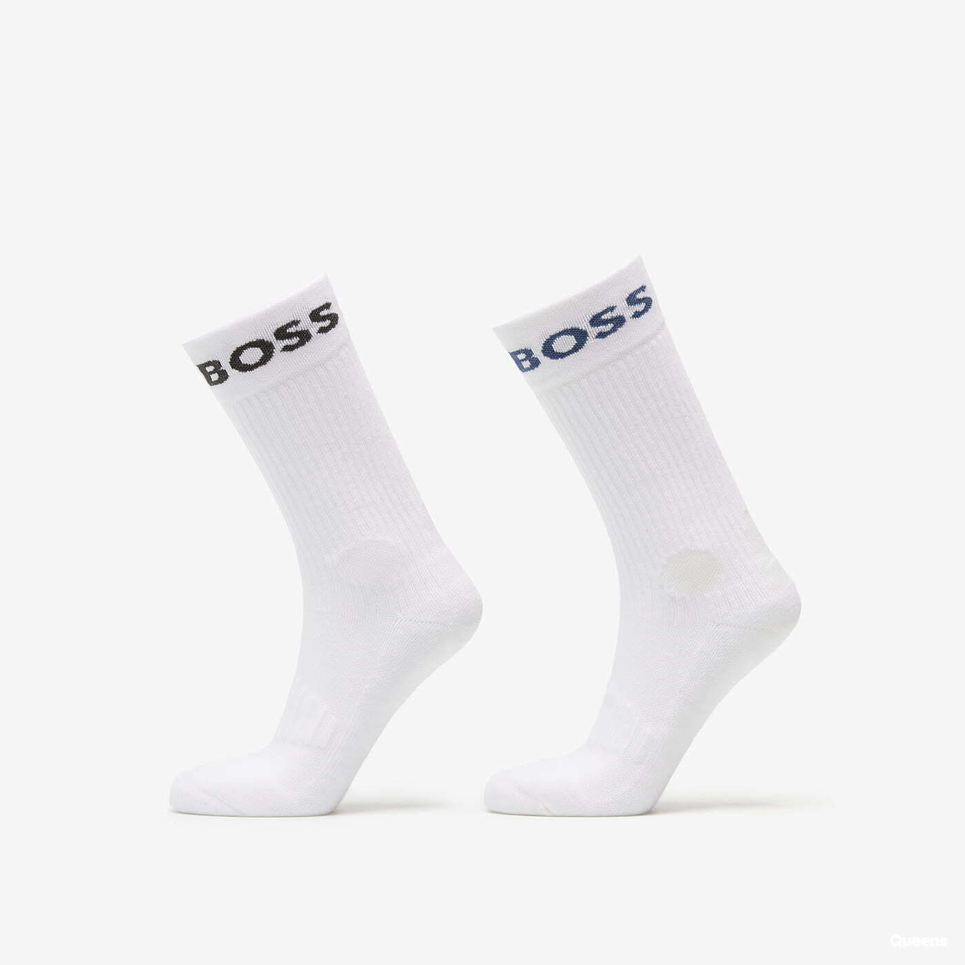 Ponožky Hugo Boss 2-Pack of Short Logo Socks In Cotton Blend White