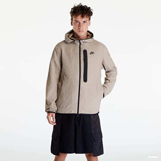 Cortavientos Nike Lined Woven Full-Zip Hooded Jacket Beige