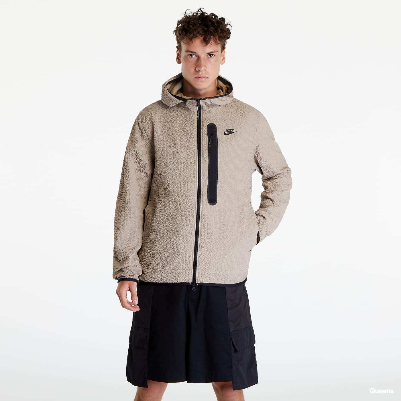 Übergangsjacken Nike Lined Woven Full-Zip Hooded Jacket Beige