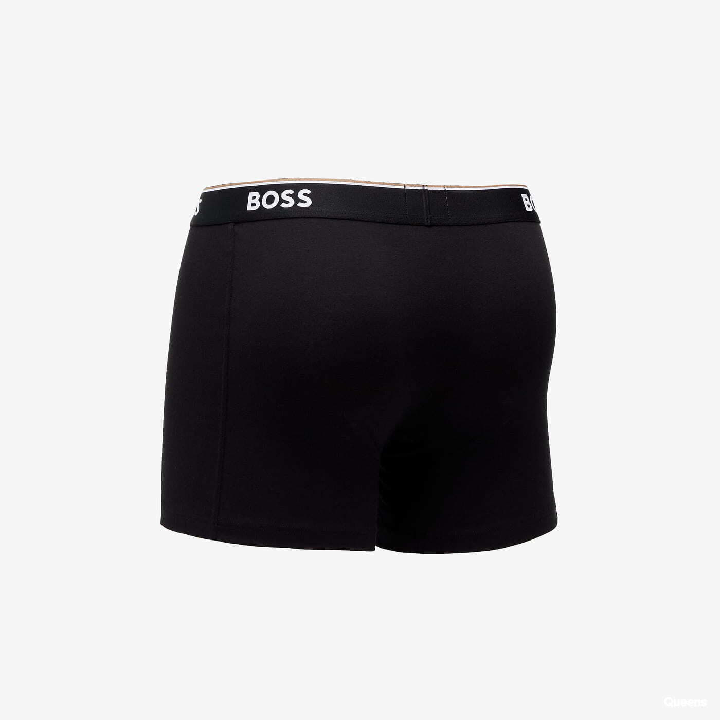 Bokseru šorti Hugo Boss 3-Pack of Stretch-Cotton Boxer Briefs With Logos Černé