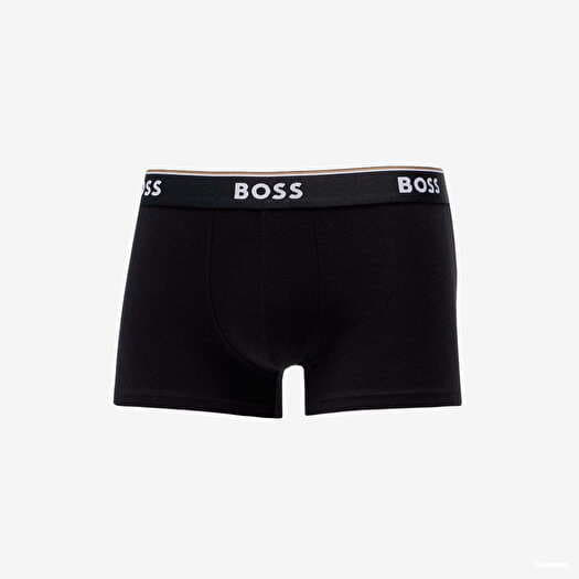 Boxershorts Hugo Boss 3-Pack of Stretch-Cotton Trunks With Logo Waistbands Černé