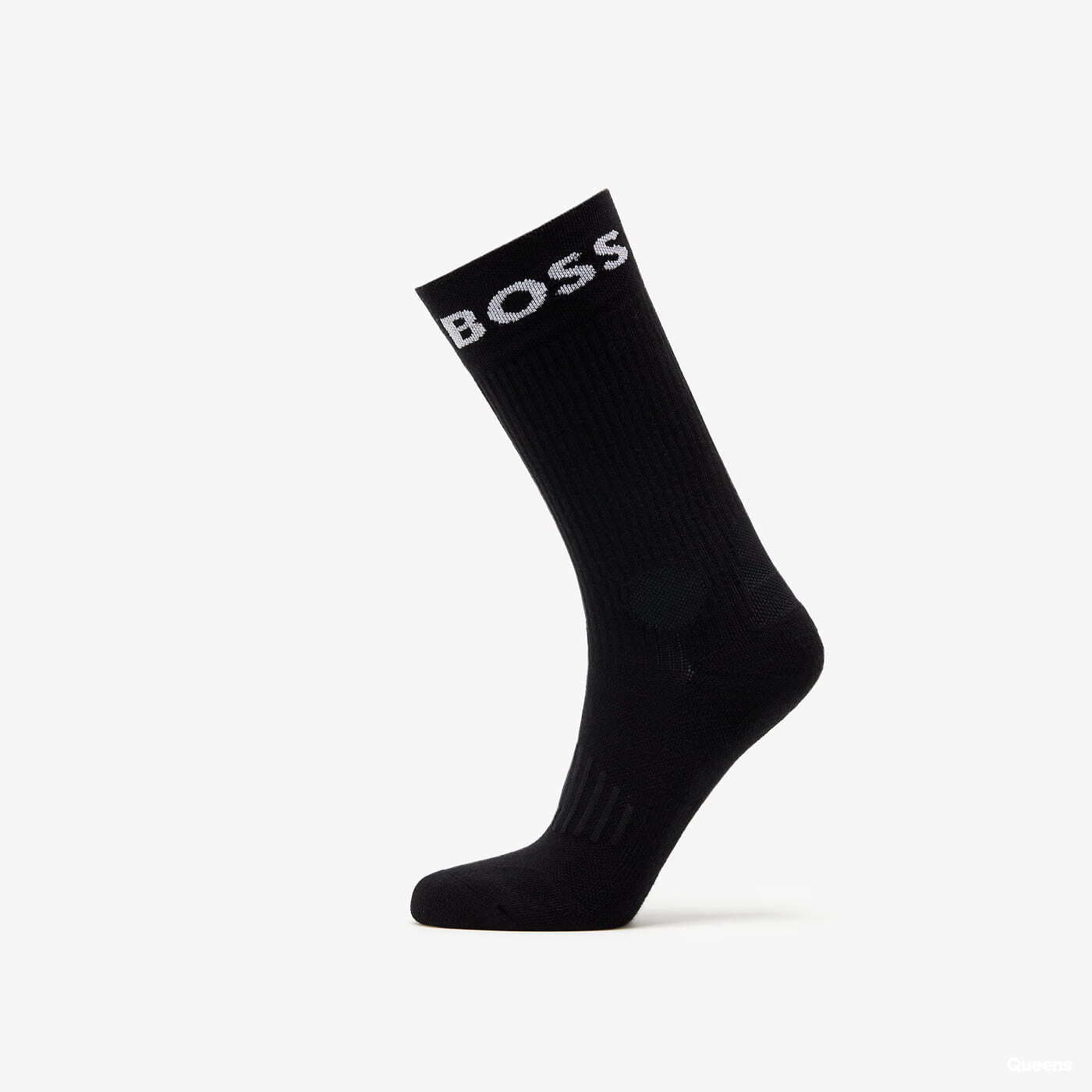 Zoknik Hugo Boss 2-Pack of Quarter-Length Socks in Stretch Fabric Černé