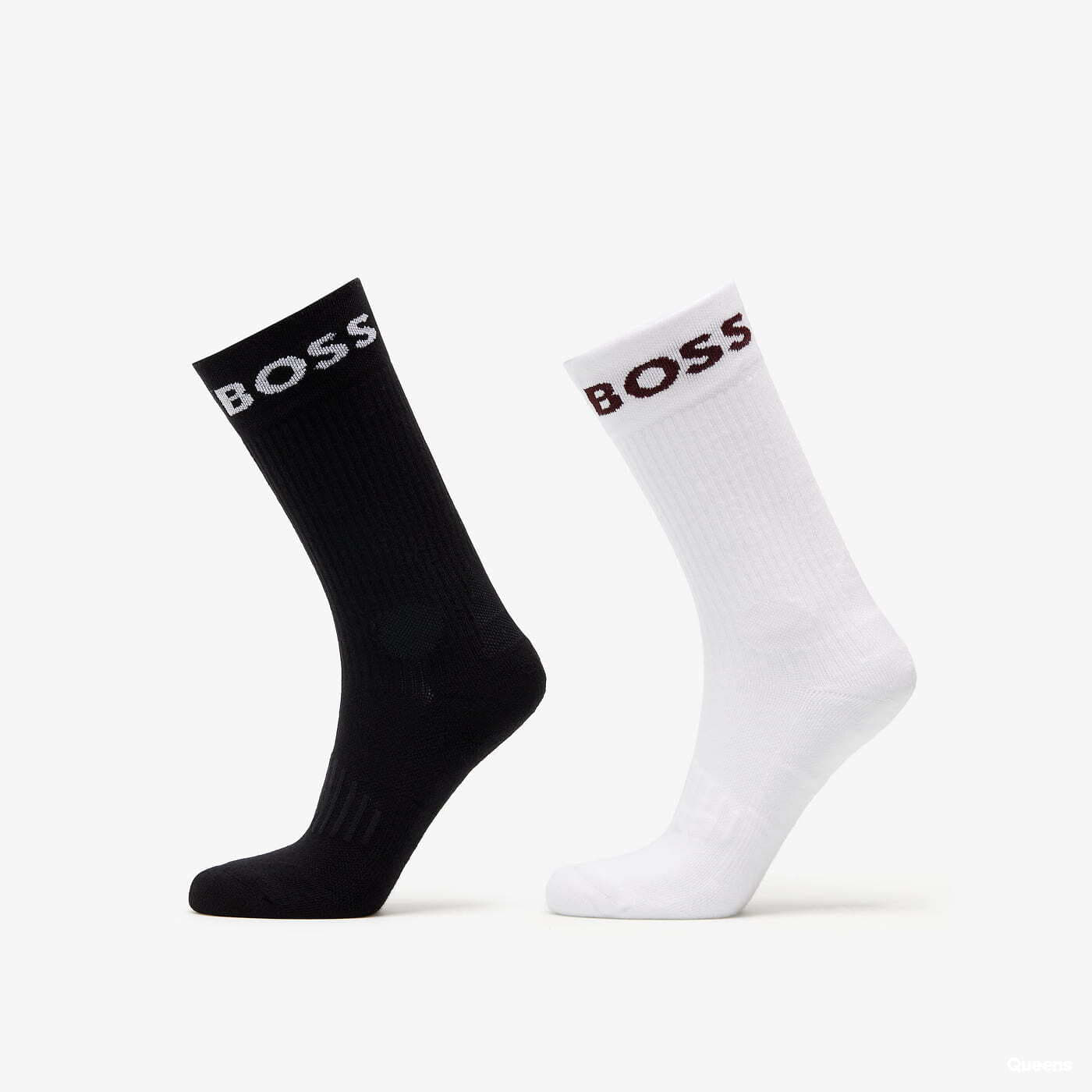 Socks Hugo Boss 2-Pack of Short Logo Socks In Cotton Blend Black/ White