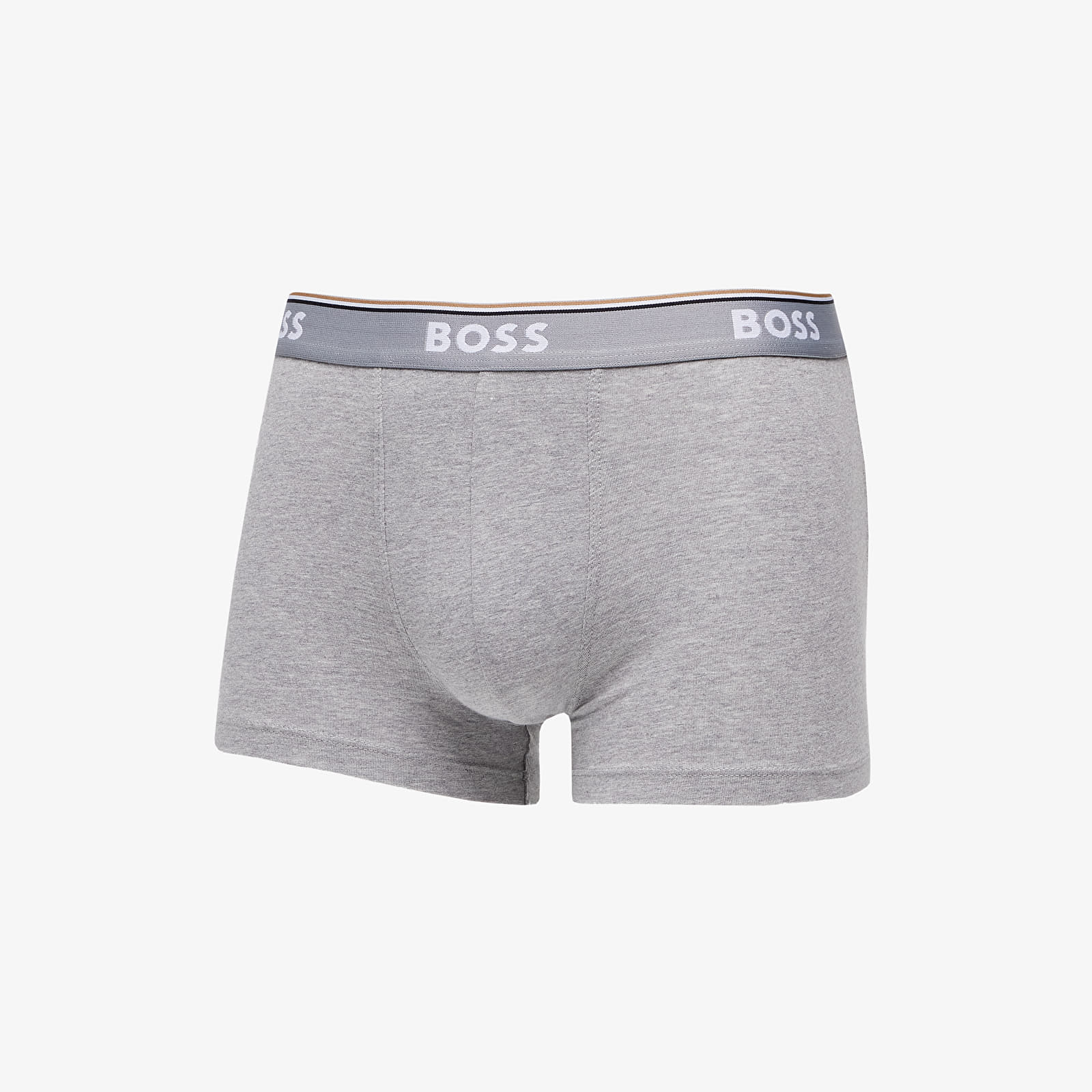 Boxeri Hugo Boss Stretch-Cotton Trunks With Logo Waistbands 3-Pack White/ Grey/ Black