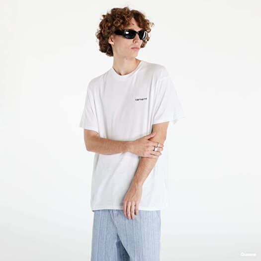 T-shirt Carhartt WIP S/S Script Embroidery T-Shirt White