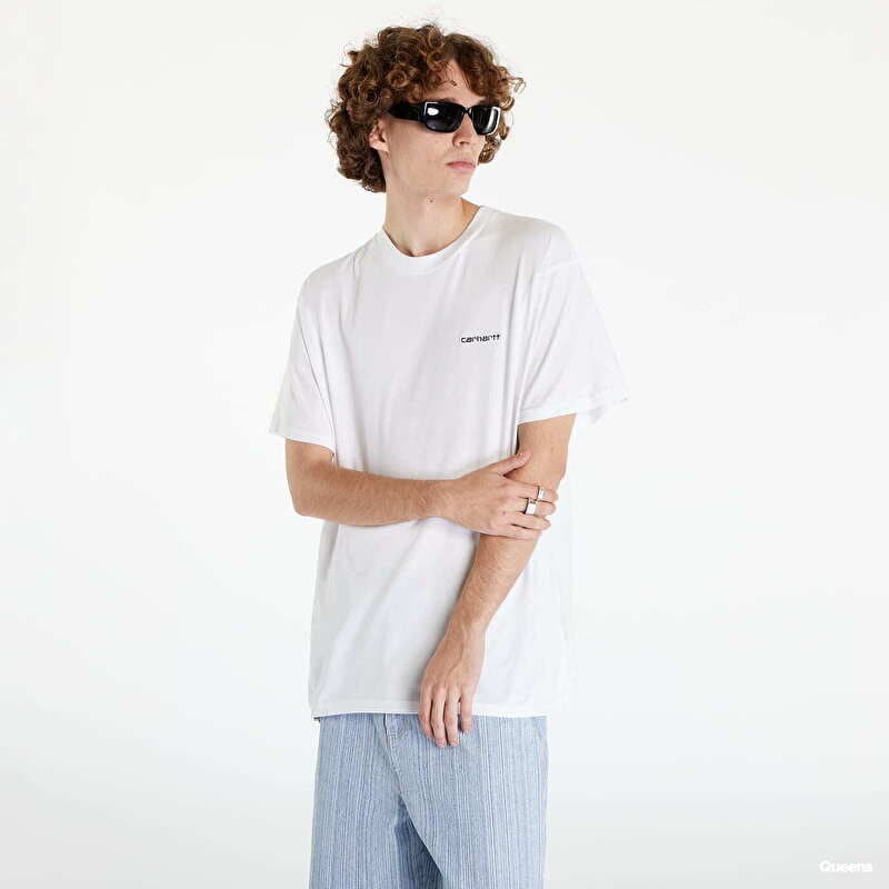 T-shirt Carhartt WIP S/S Script Embroidery T-Shirt White