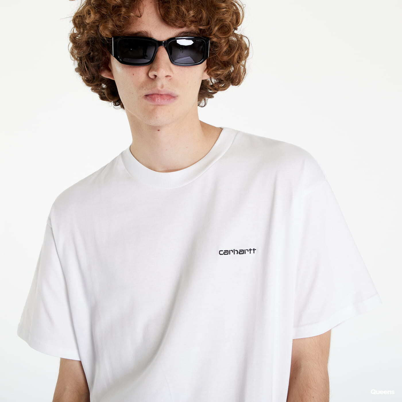 T-shirts Carhartt WIP S/S Script Embroidery T-Shirt White