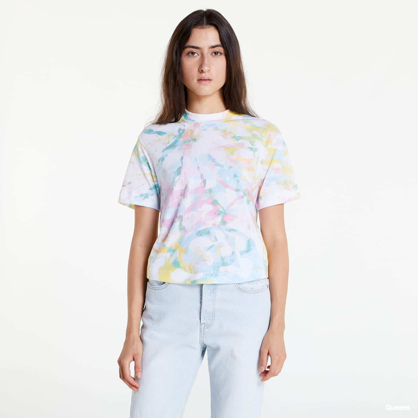 T-shirts GUESS All Over Print Tie Dye T-shirt White