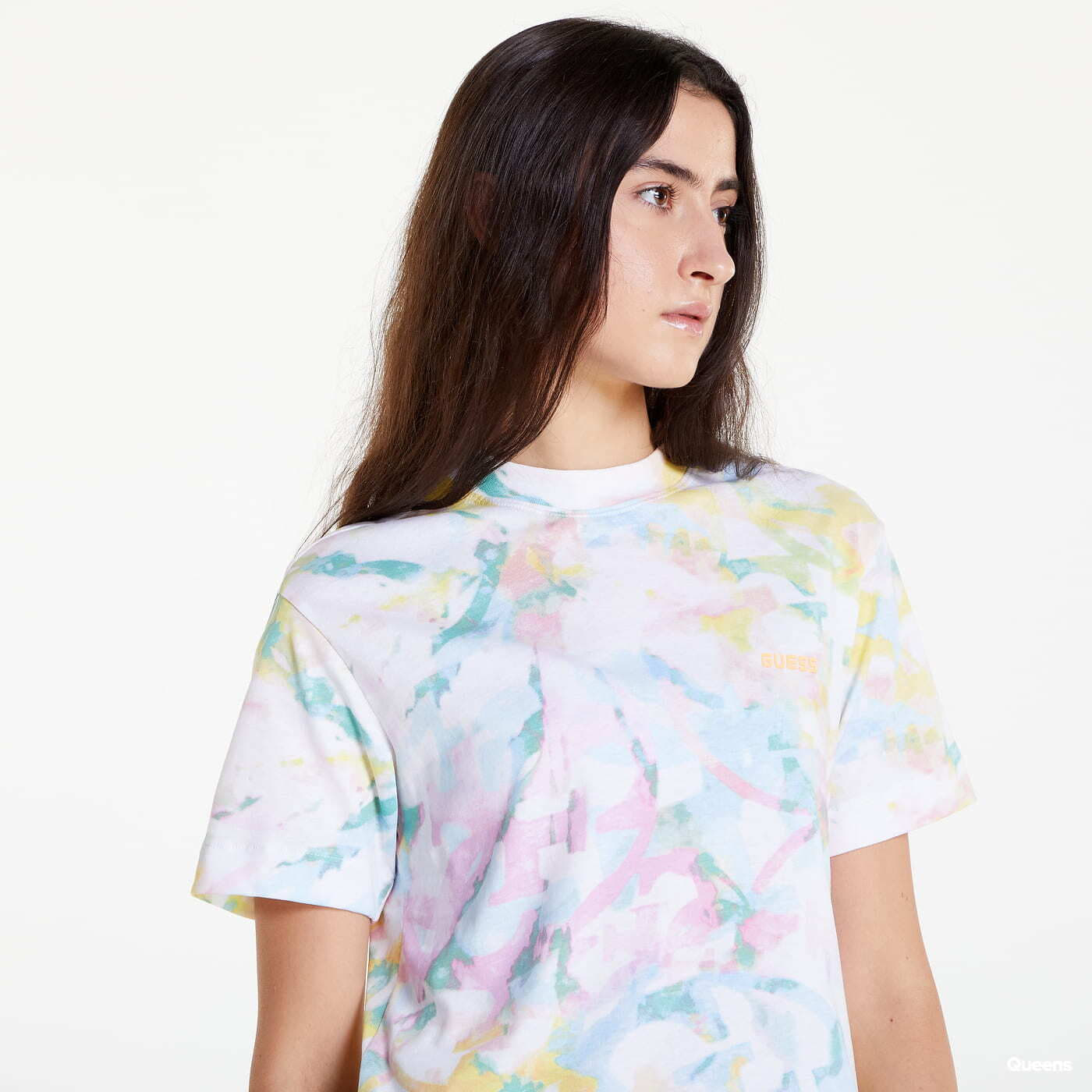 T-shirts GUESS All Over Print Tie Dye T-shirt White