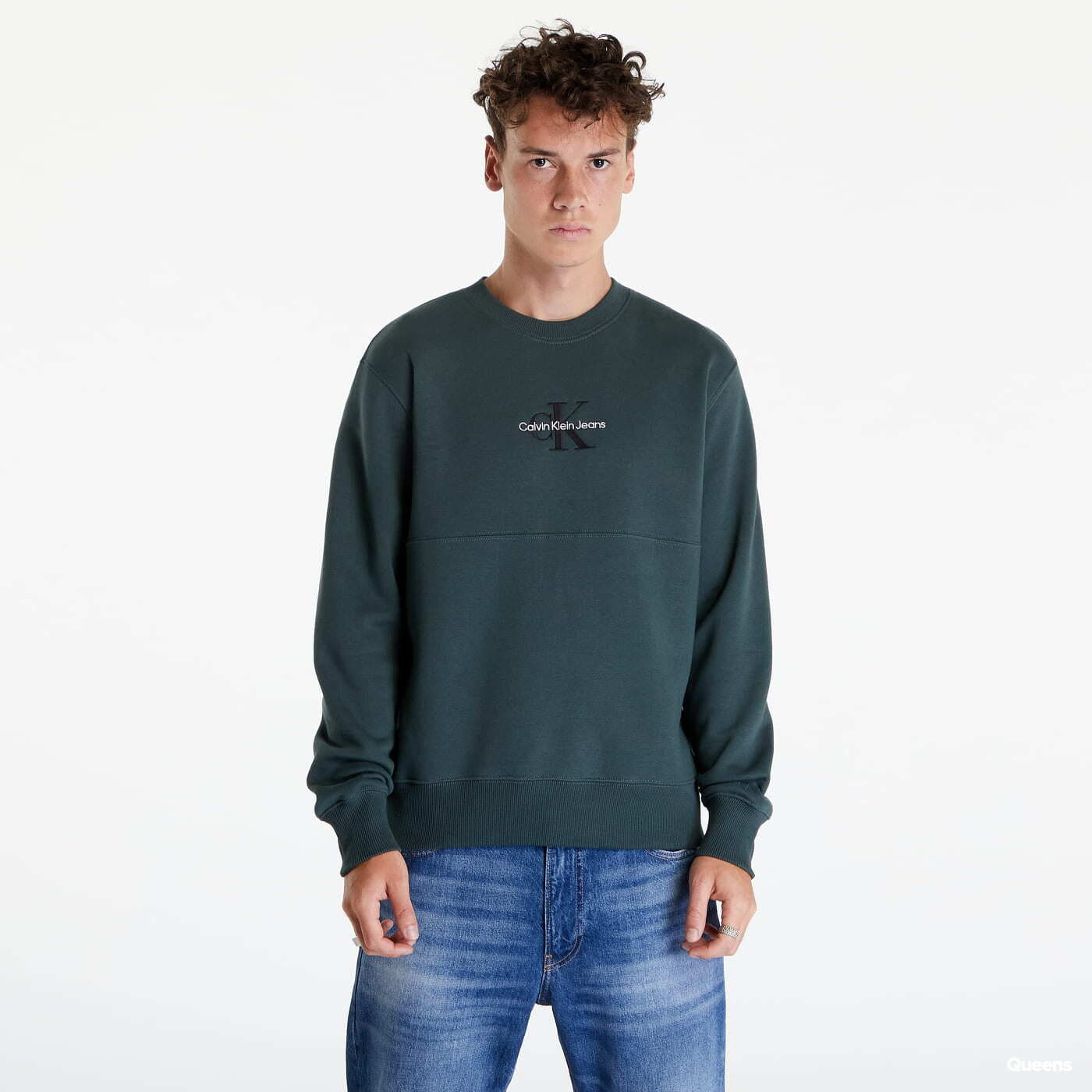 Φούτερ CALVIN KLEIN JEANS Monogram Sweatshirt Green