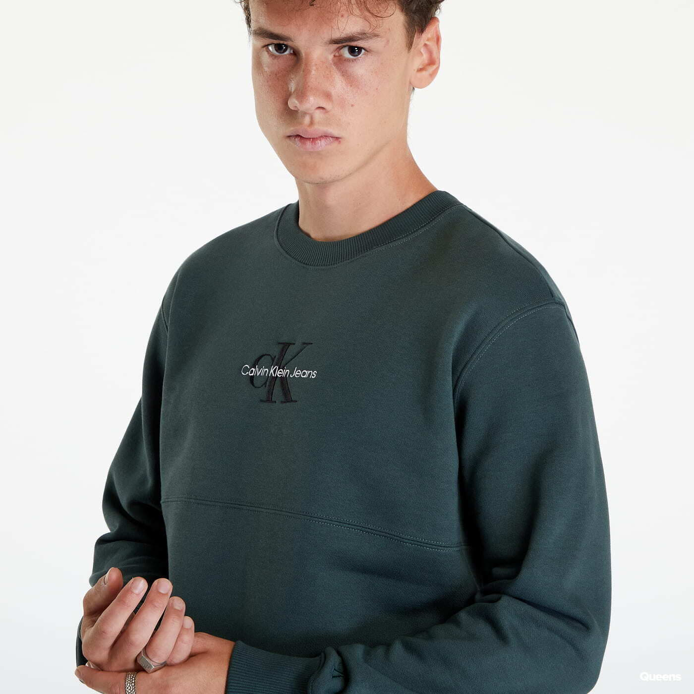 Φούτερ CALVIN KLEIN JEANS Monogram Sweatshirt Green
