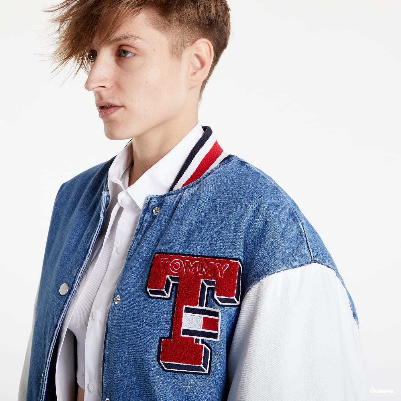 Chaquetas TOMMY JEANS Denim Letterman Jacket Blue