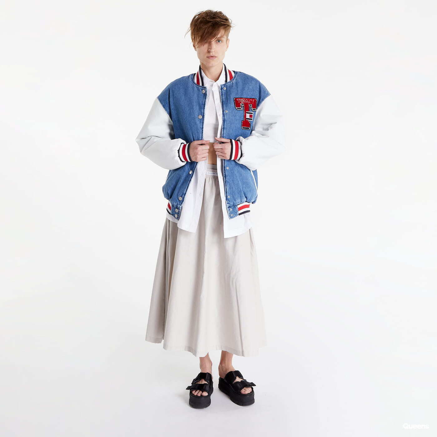 Chaquetas TOMMY JEANS Denim Letterman Jacket Blue