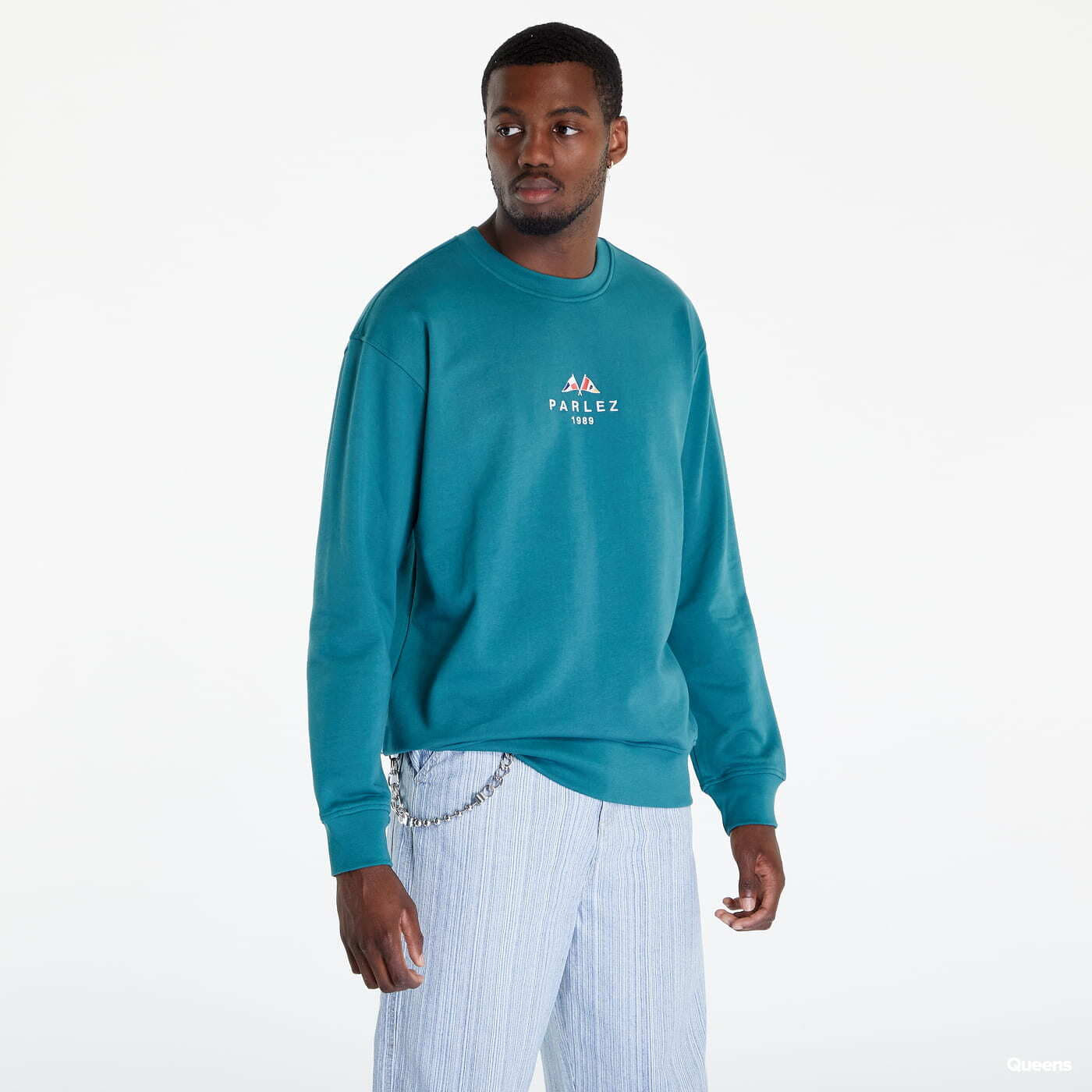 Turquoise crew discount neck sweatshirt