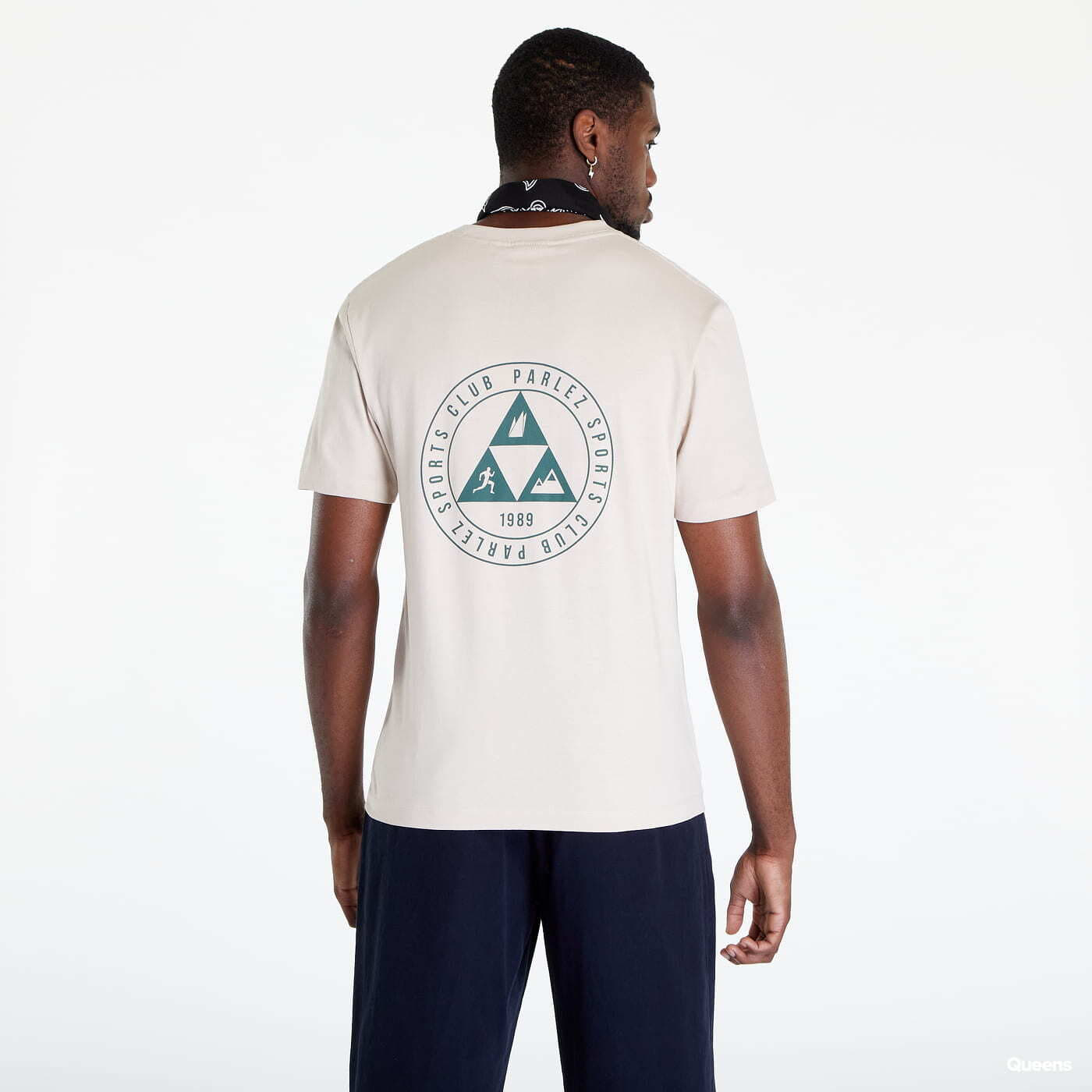 T shirts Parlez Marathon T Shirt Ecru Beige Queens