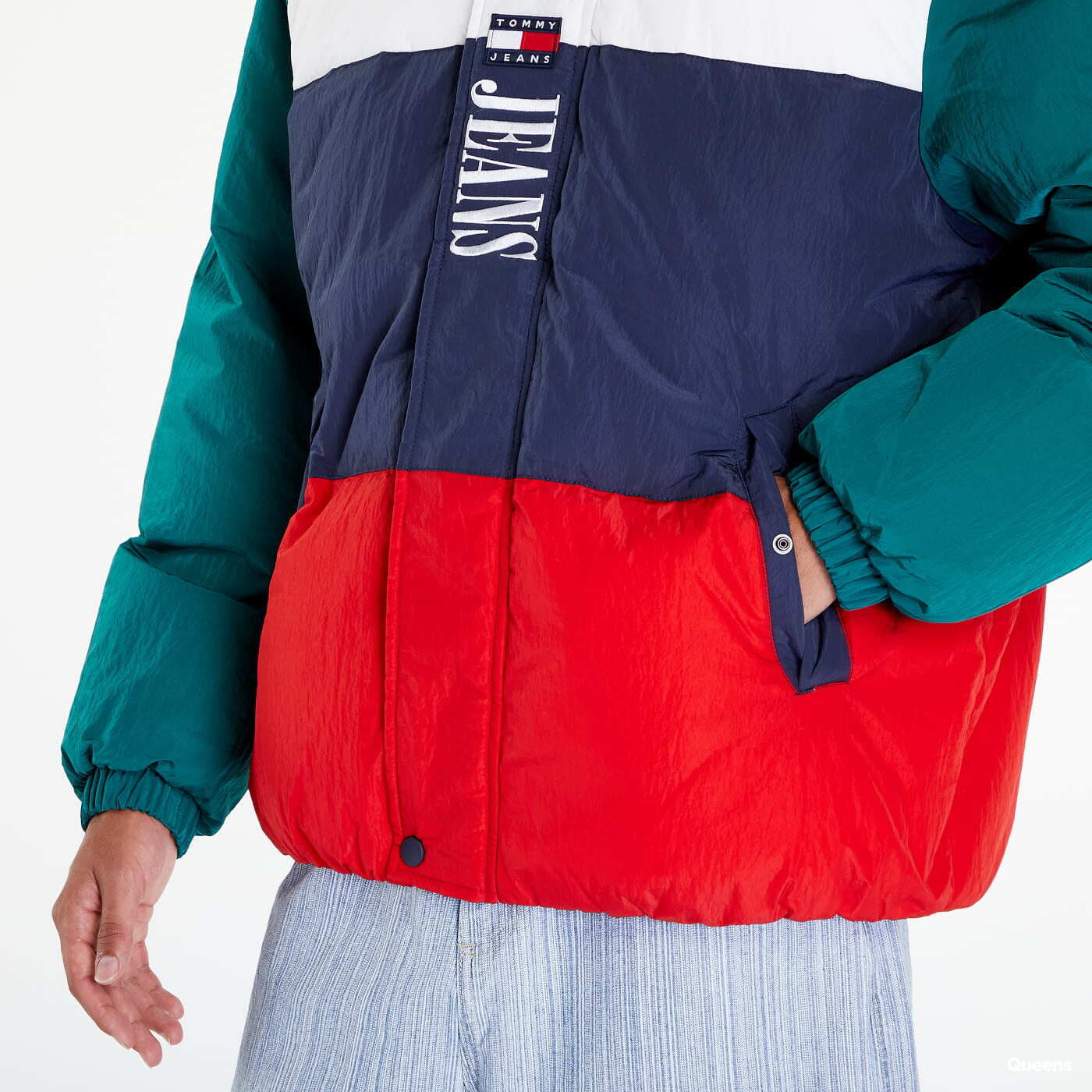 Jacken TOMMY JEANS Archive ColorBlock Puffer Jacket Vícebarevná