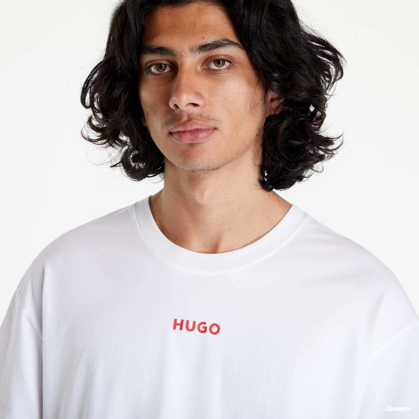 Trička Hugo Boss Relaxed-Fit Linked T-Shirt White