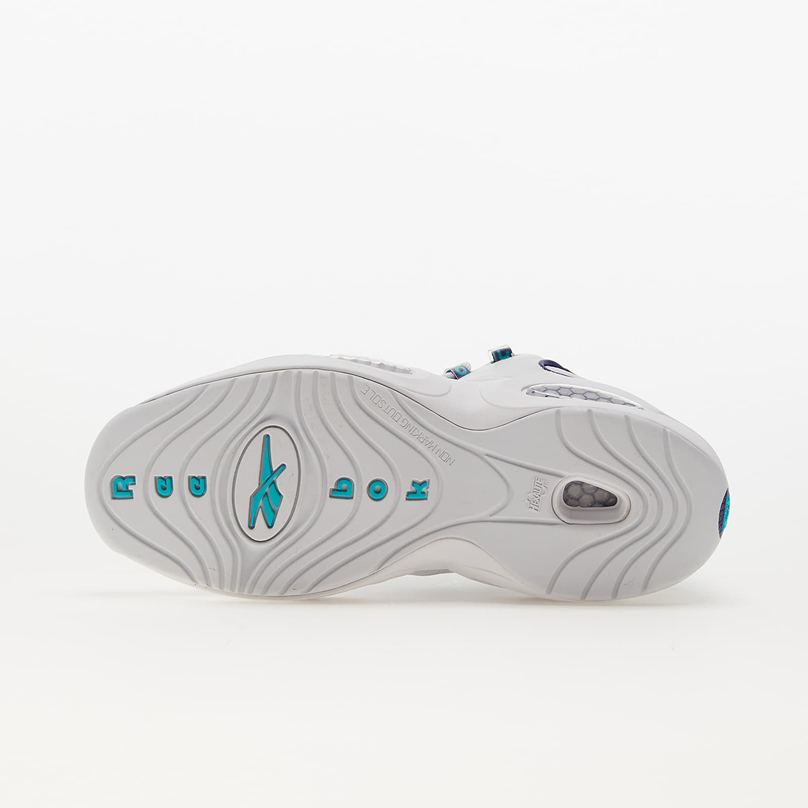 Men's sneakers and shoes Reebok Question Mid Classic Grey 1/ Bold Purple/ Classic Teal