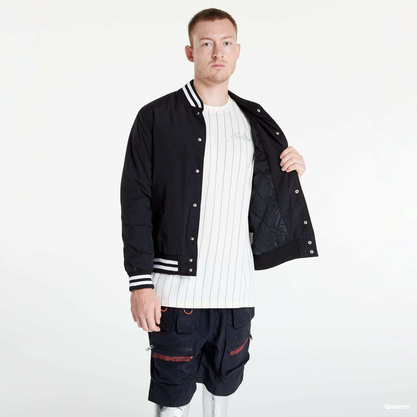 Geci New Era MLB Team Bomber Jacket New York Yankees Black/ White
