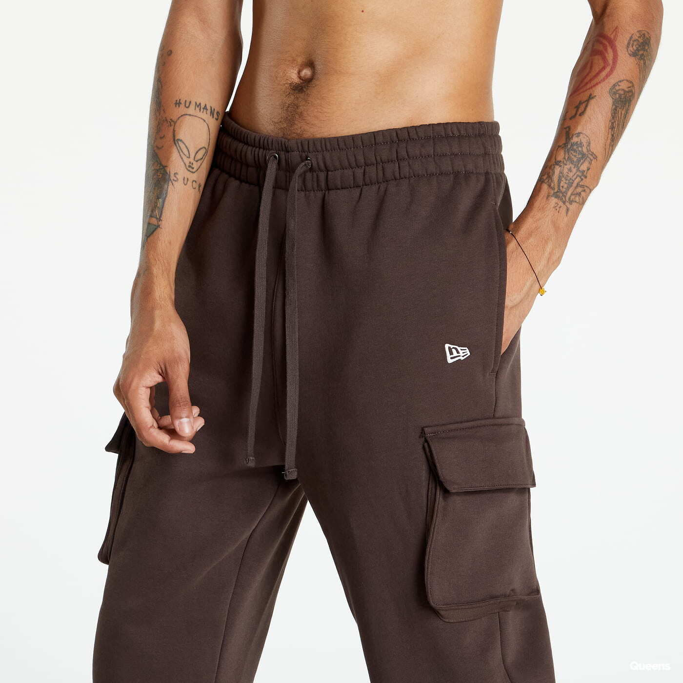 Pantalones New Era Heritage Cargo Brown/ White