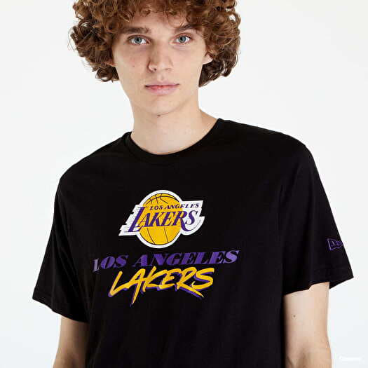 T-shirts New Era NBA Script Tee Los Angeles Lakers Black