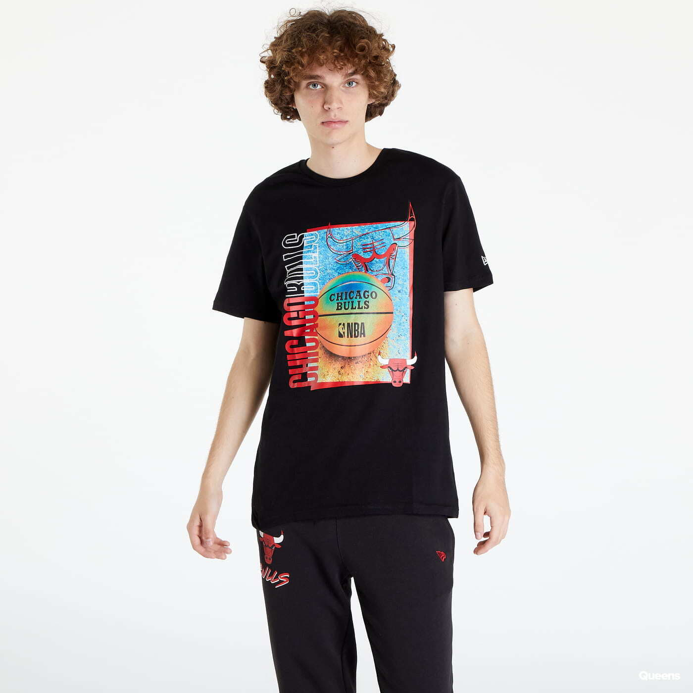 Majice i košulje New Era NBA Hoop Tee Chicago Bulls Černé