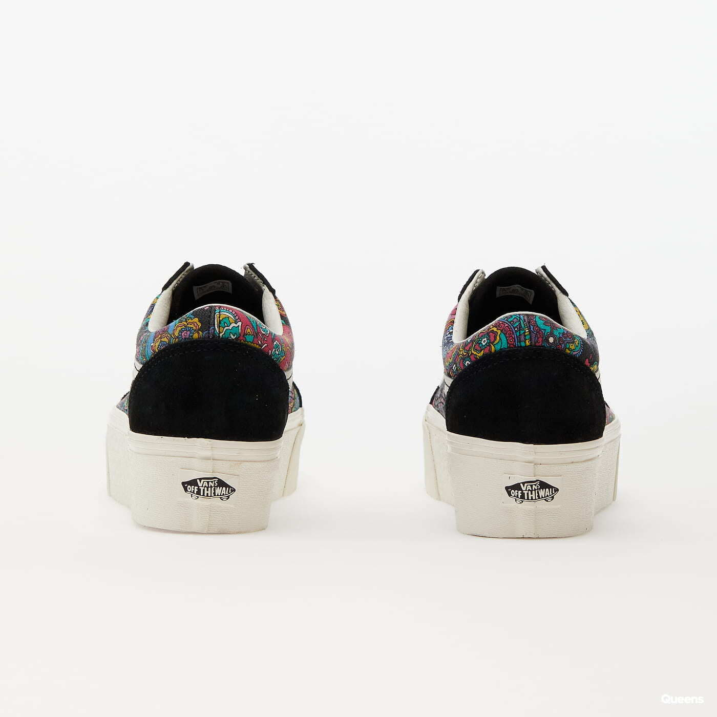 Black Paisley | Sneaker Schuhe Vans Damen Skool Stac Old Queens Bloom und