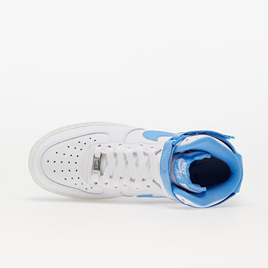 Chaussures et baskets femme Nike WMNS Air Force 1 High OG QS White/  University Blue-Sail Blanc | Queens