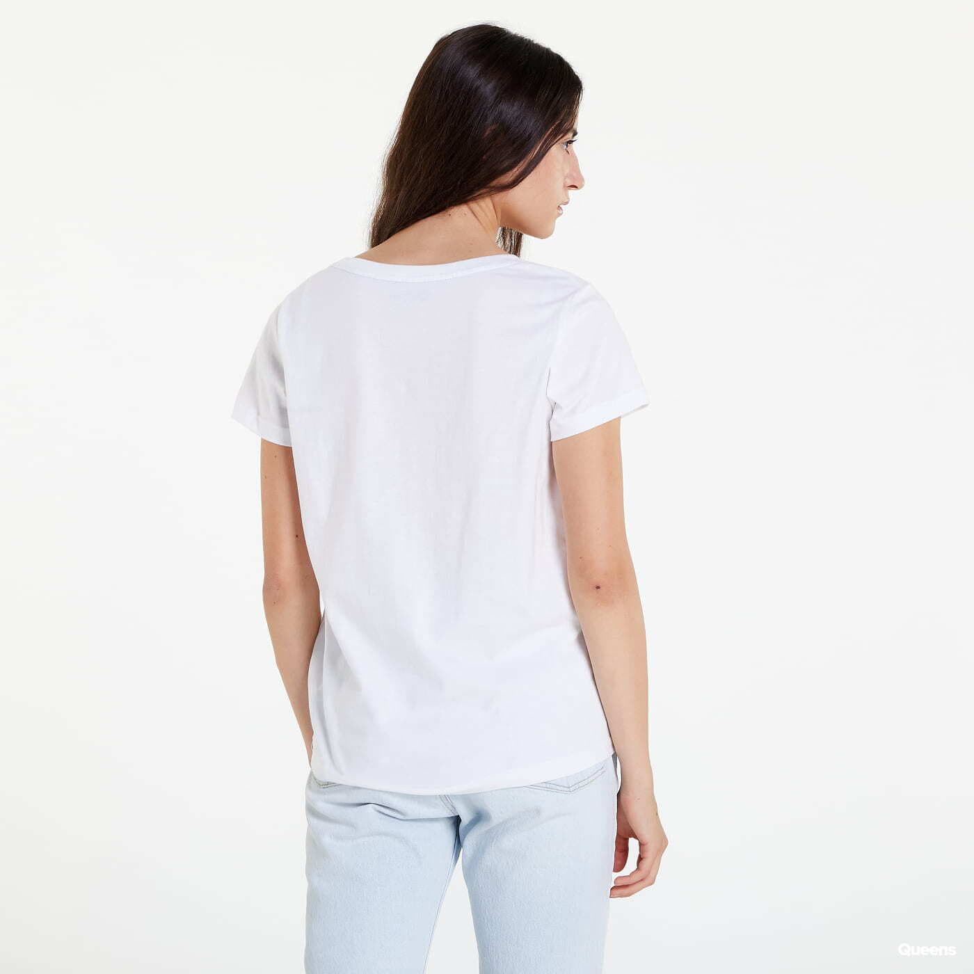 Trička Tommy Hilfiger Logo Emroidery Crew Neck T-Shirt White