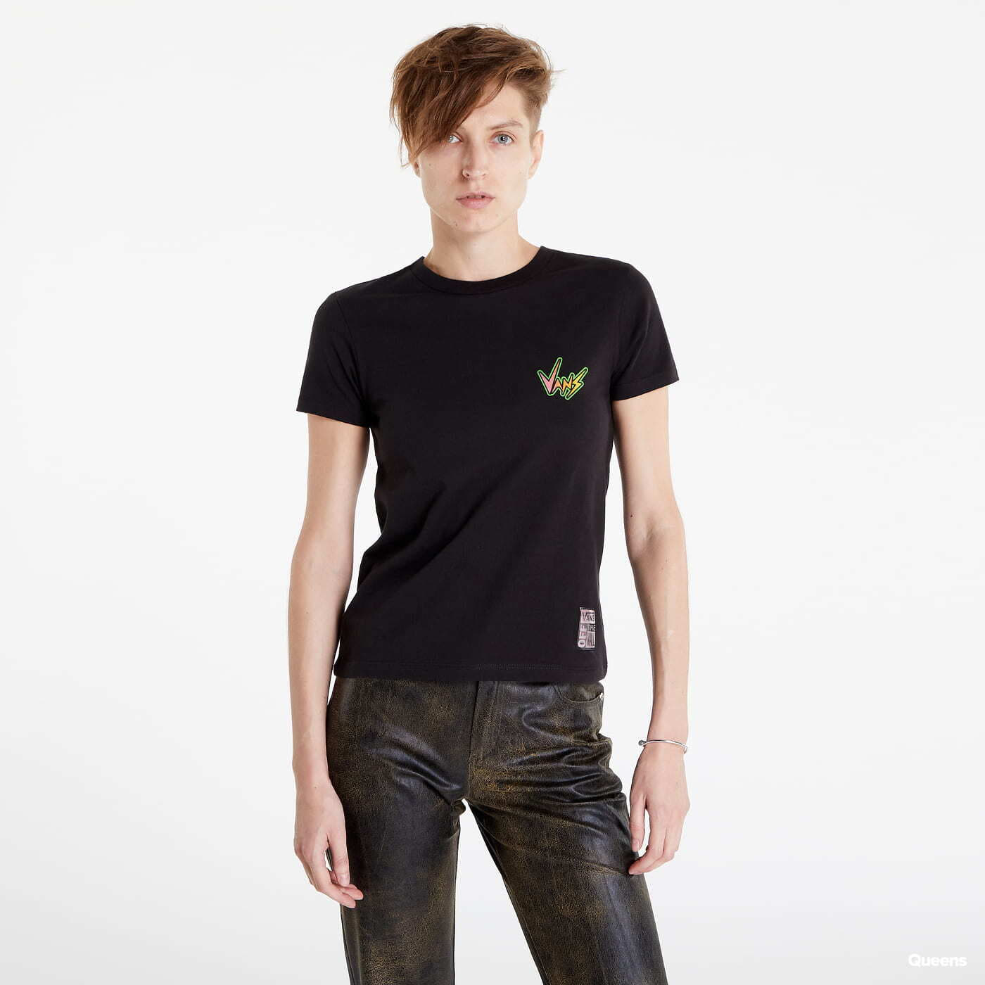 Koszulki Vans x Stranger Things Surf's Upside Down Crew T-Shirt Černé